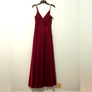 NWT__Formal Faux-Wrap Maxi Dress__NWT